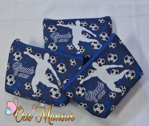 Lembrancinha de Futebol- Necessaires Personalizada