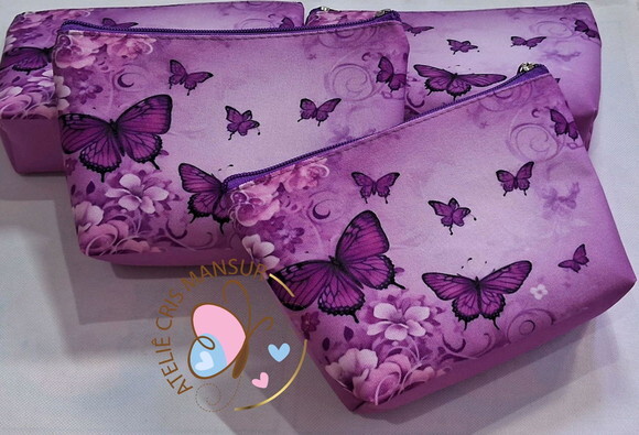 Necessaire Borboleta Roxa
