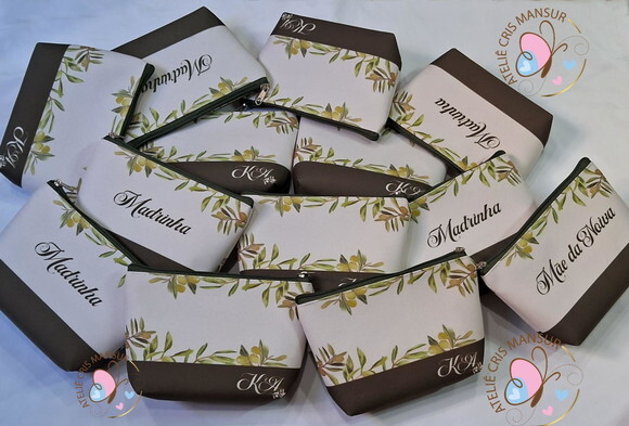 Necessaire Casamento para Madrinhas - Verde Oliva