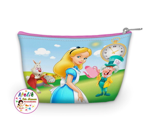Necessaire Personalizada - Tema Alice no pais das maravilhas