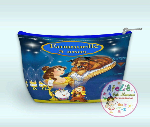 Necessaire Personalizada - Tema Bela e a fera