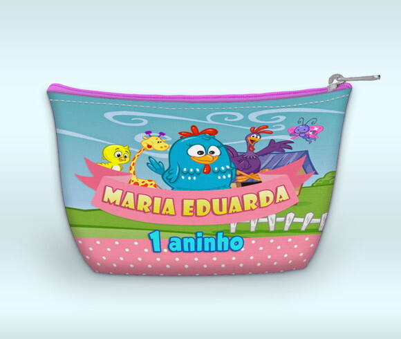 Necessaire Personalizada - Tema galinha pintadinha