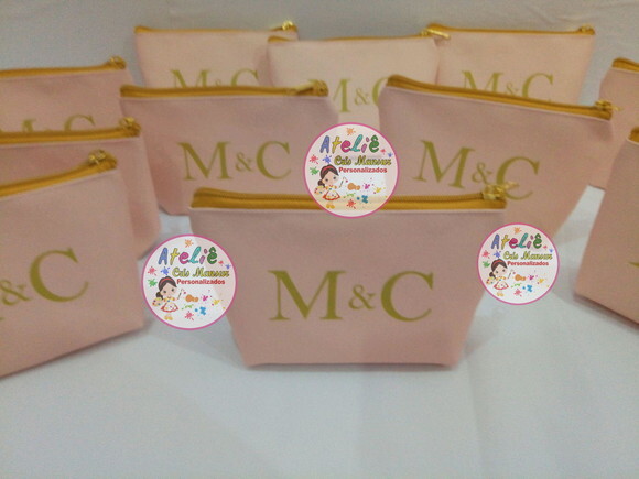 Necessaire Personalizada Casamento Rosa Chá