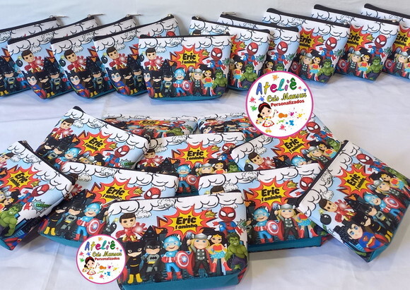 Necessaire Personalizada Heróis Cut