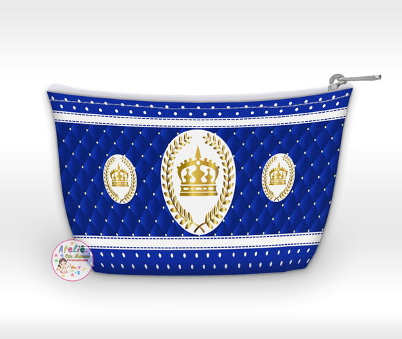 Necessaire Personalizada Realeza azul