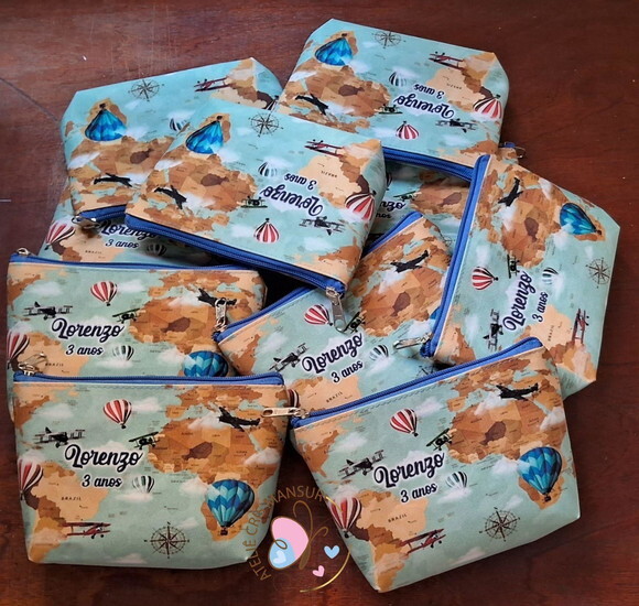 Necessaire Personalizada Volta ao Mundo
