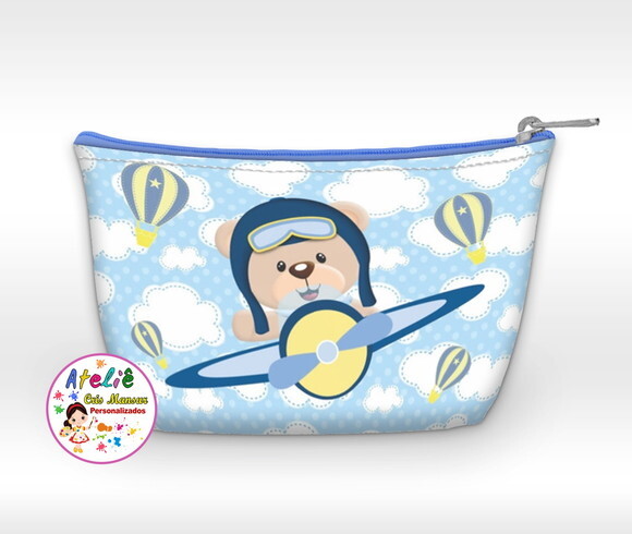 Necessaire Personalizado - Tema Urso aviador
