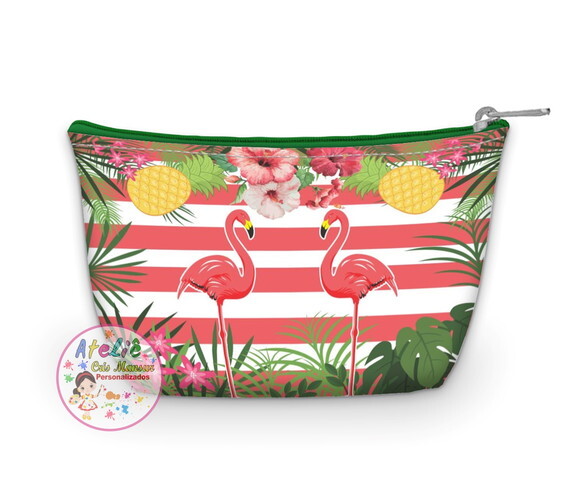 Necessarie Personalizada Flamingo Tropical
