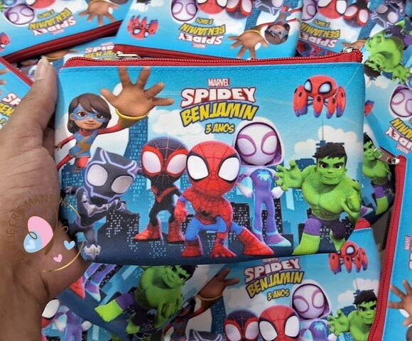 Necessaire Personalizada Spidey e Seus Amigos Espetaculares