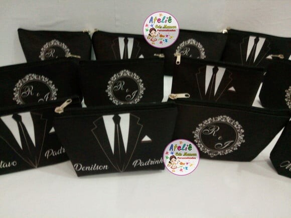 Necessaire personalizadas Para Padrinho de Casamento