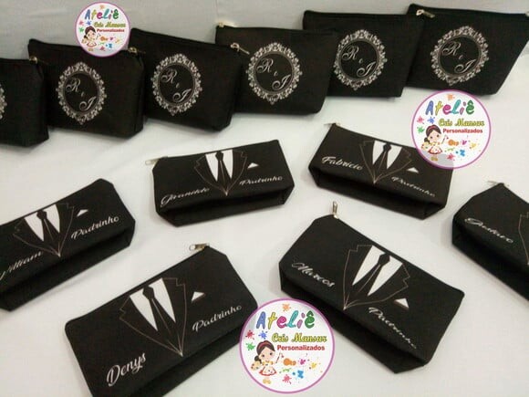 Necessaire personalizadas Para Padrinho de Casamento