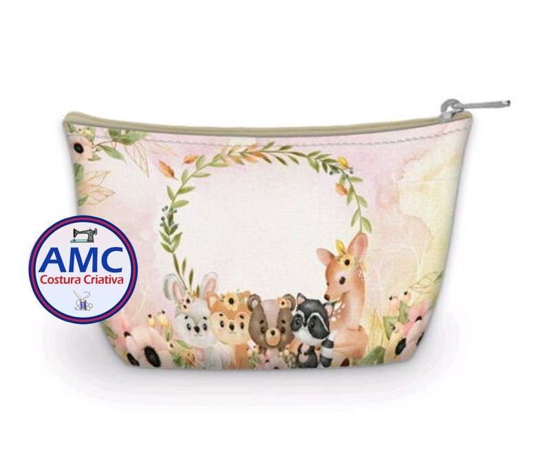 Necessaire Bosque encantado Aquarelado