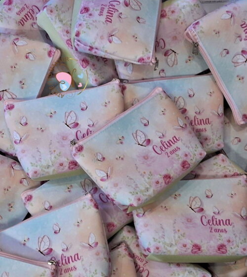 Jardim das Borboletas - Necessaire Personalizada
