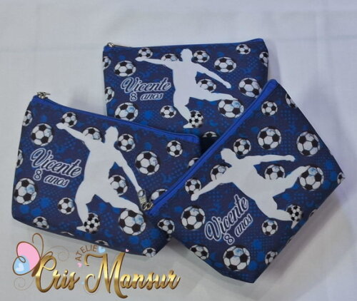 Lembrancinha de Futebol- Necessaires Personalizada