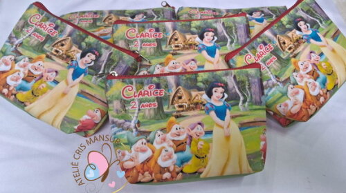 Necessaire Branca de Neve e os 7 Anões