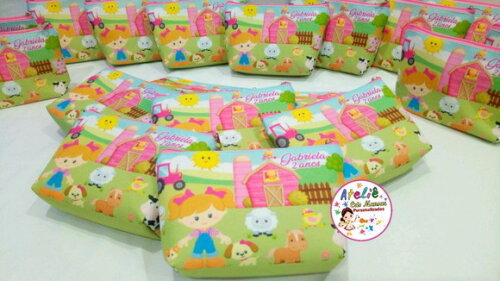 Necessaire Fazendinha rosa