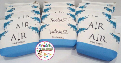 Necessaire Madrinha Casamento - Azul Serenity