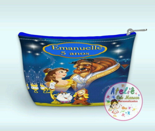 Necessaire Personalizada - Tema Bela e a fera