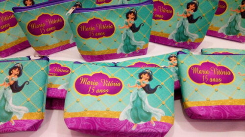 Necessaire Personalizada - Tema Jasmine Aladim