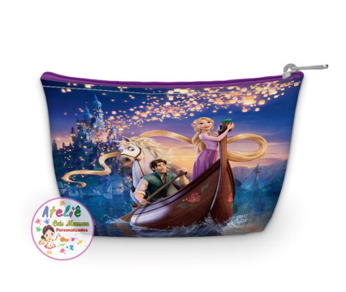 Necessaire personalizada Enrolados Rapunzel