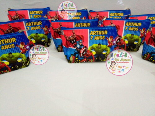 Necessaire Personalizada Heróis Avengers