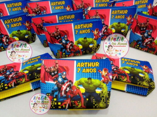 Necessaire Personalizada Heróis Avengers