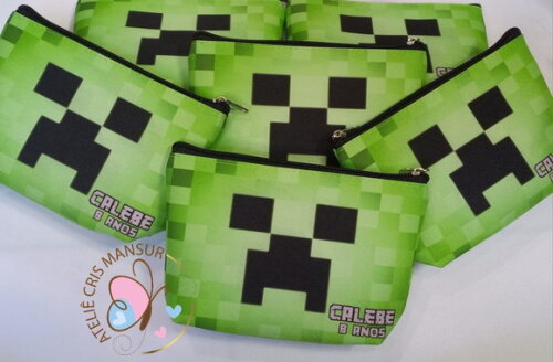 Necessaire Personalizada Minecraft