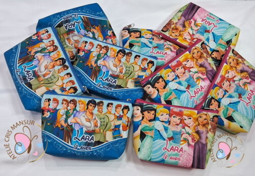 Necessaire Personalizada Princesas e Príncipes