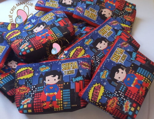 Necessaire Personalizada Super Man Cut