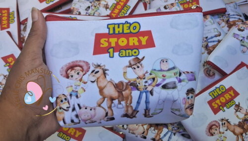 Necessaire Personalizada Toy Story Aguarela