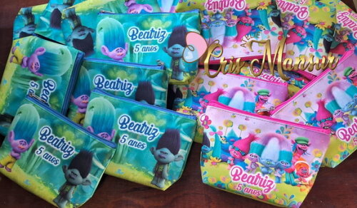 Necessaire Personalizada Trolls para Meninas e Meninos