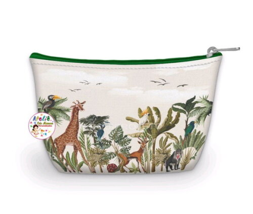 Necessaire Sáfari Animais Aquarela