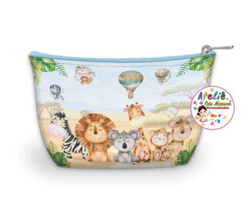 Necessaire Sáfari Balões Aquarela