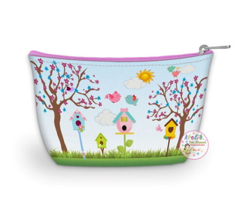 Necessaire Tema Jardim Encantado