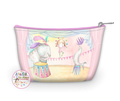 Necessarie Personalizada Circo Rosa Aquarela