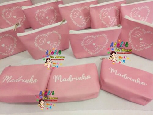 Necessaire personalizada Para madrinha de Casamento