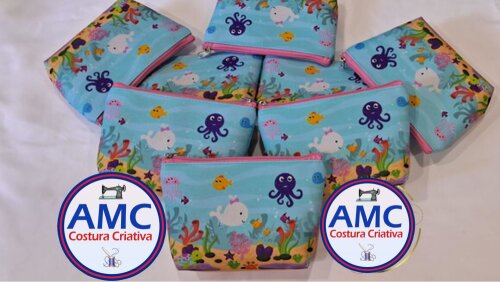 Necessaire Personalizada Fundo do Mar