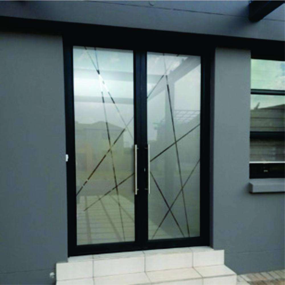 Adesivo Jateado Para Portas de Vidro 215x100 cm