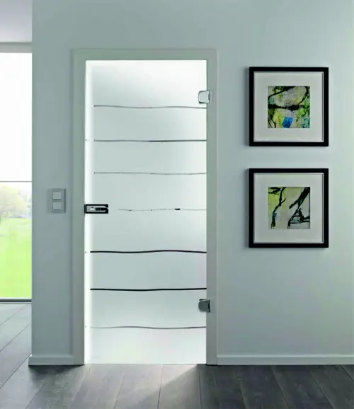 Adesivo Jateado Para Portas de Vidro 215x100 cm Faixa