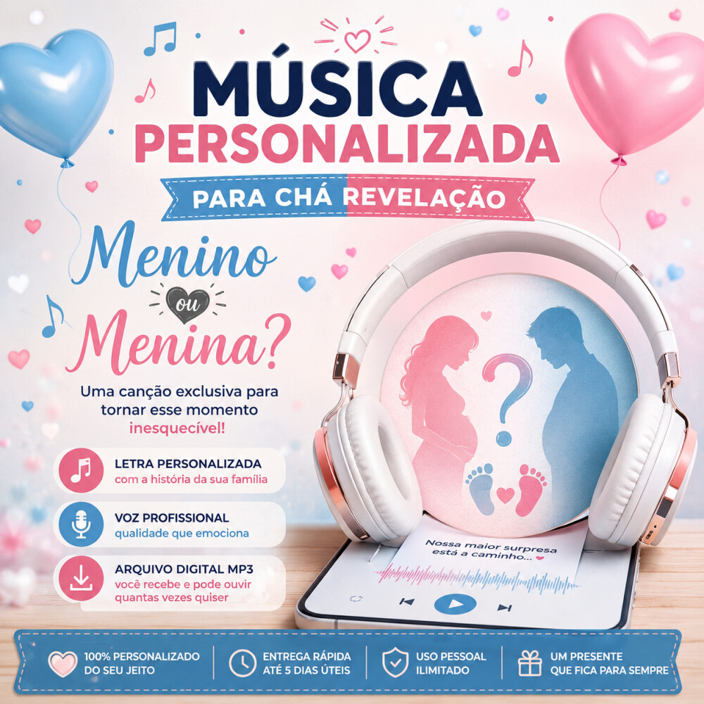 Música Personalizada para Chá Revelação | Descubra Menino ou