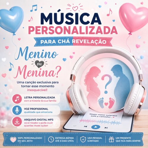 Música Personalizada para Chá Revelação | Descubra Menino ou
