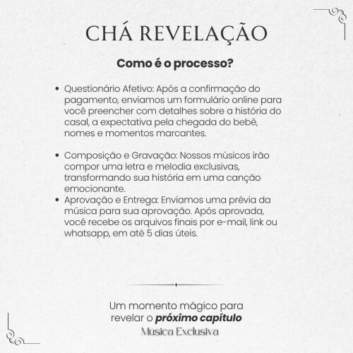 Música Personalizada para Chá Revelação | Descubra Menino ou