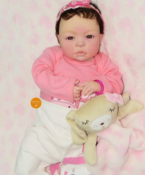 Bebê Reborn Menina Detalhes Reais Linda Parece de Verdade