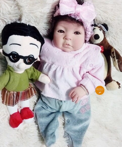 Bebê Reborn Menina Detalhes Realistas Bebê Linda e Fofa