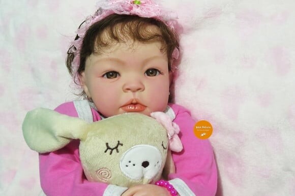 Bebê Reborn Menina Realista Bebê com Membros Siliconado