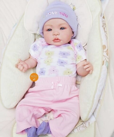 Bebê Reborn Menina Realista Bebê Barato com Olhos Azuis