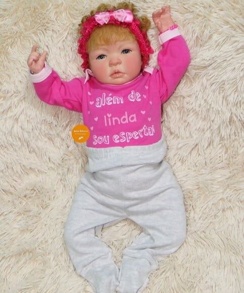 Boneca Bebê Reborn Menina Bebê com Membros Siliconado
