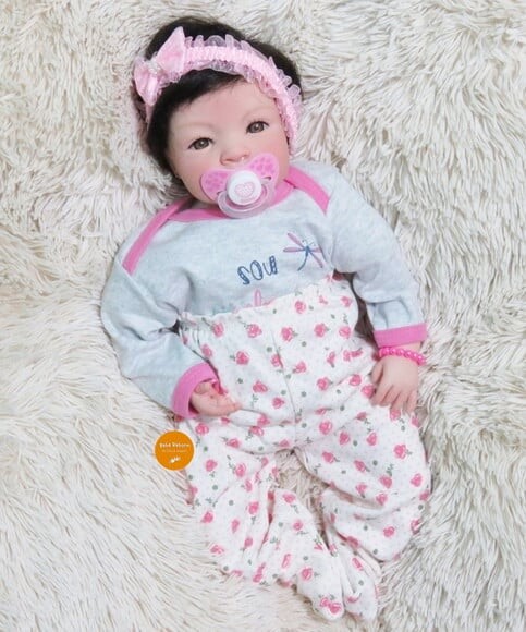 Boneca Bebê Reborn Menina Bebê Realista com Chupeta Promoção