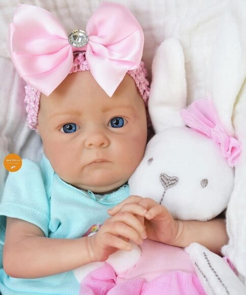 Boneca Bebê Reborn Menina Bebê Super Realista com Enxoval