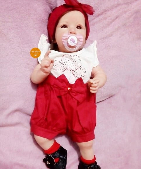 Bebê Reborn Menina Detalhes Reais Bebê Muito Fofa Siliconada